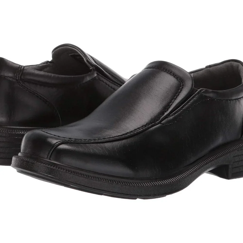 EUC Like New Deer Stags Greenpoint Junior Black Loafer Sz 3 1/2 M
